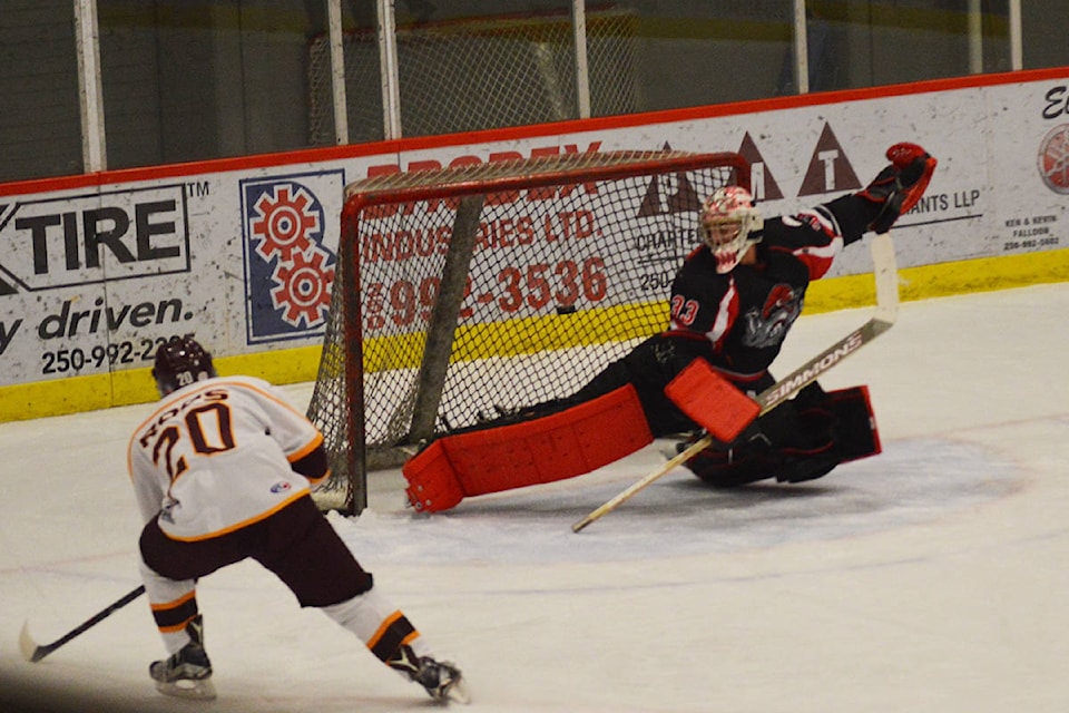 Nick Tomassetti opens up the scoring on a two-on-one rush.