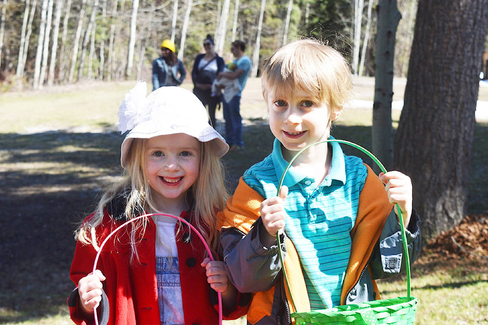 Theda and Frank Lackey were all smiles at the first annual Easter Family Fun Day at Bouchie Lake Rec Centre. Ronan O’Doherty photos