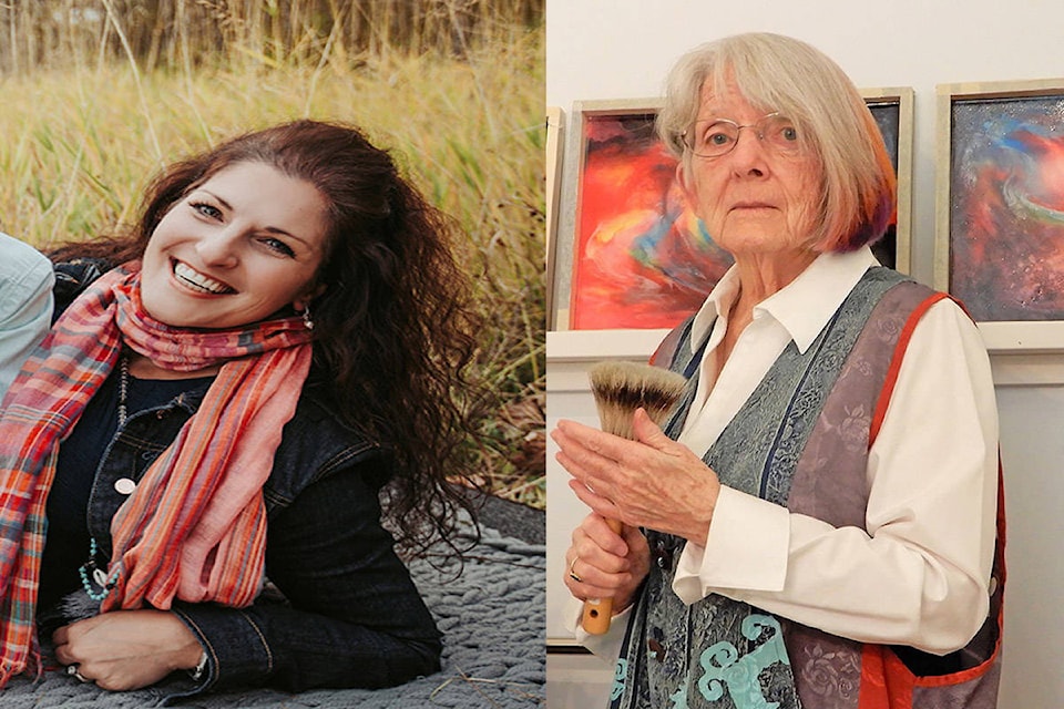 The Quesnel Art Gallery will be hosting art exhibit ‘Resonate’ by Cheri Maisonneuve (left) and Judith DesBrisay from Thursday, May 6 until Friday, May 28. (Photos submitted)