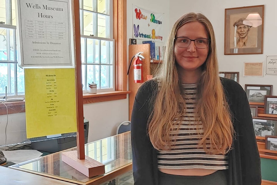 Natasha Kolodziejczk is working as coordinator of the Wells Museum this summer where she is excited to meet visitors. (Rebecca Dyok photo)
