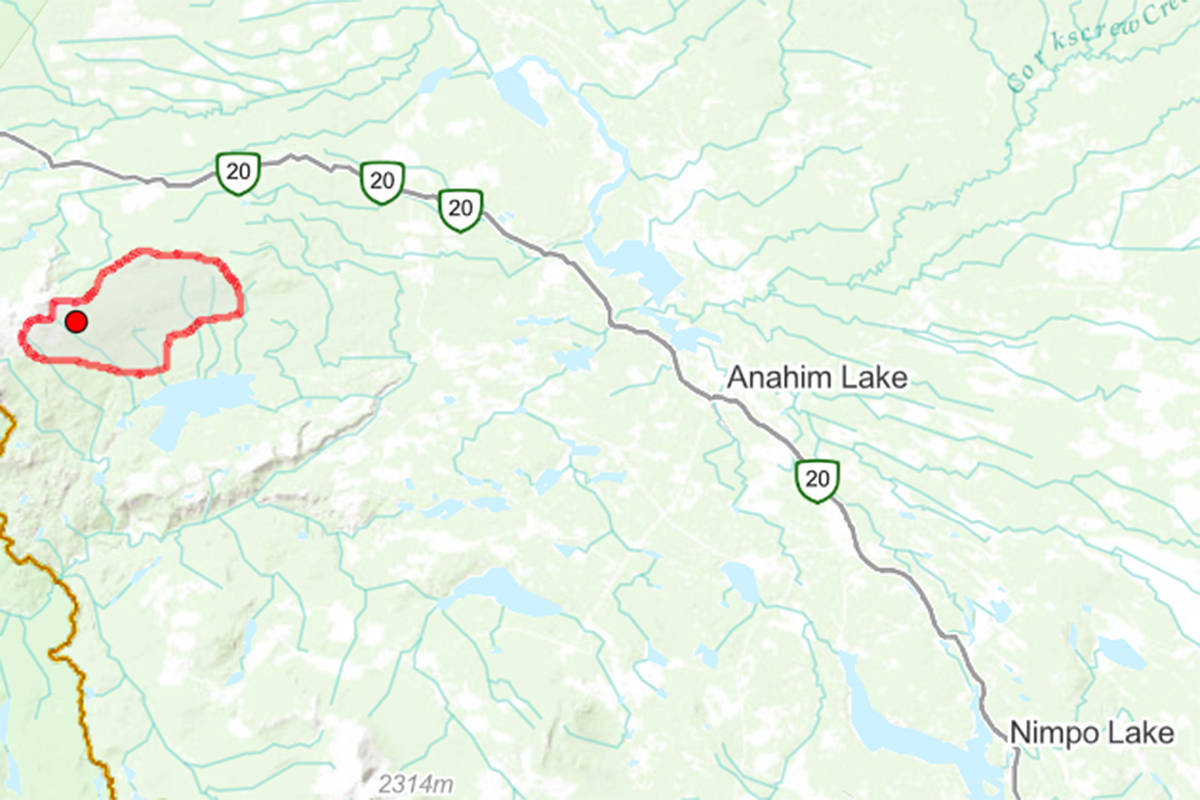 Hotnarko Creek wildfire prompts evacuation alert for Anahim Lake area