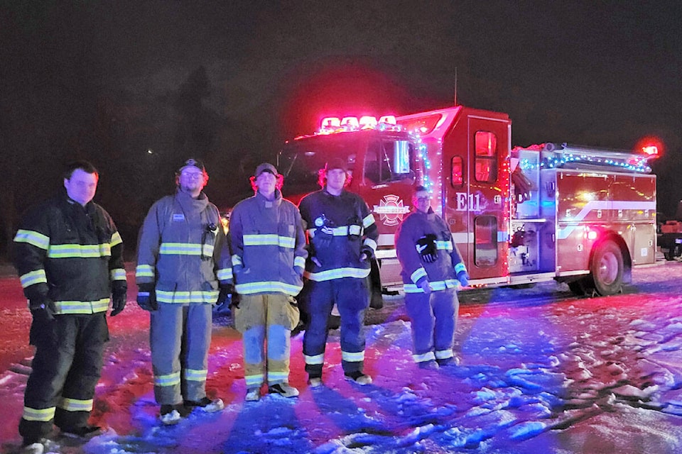 Firefighters from around the region came to show off their equipment. (Cassidy Dankochik Photo - Quesnel Cariboo Observer)