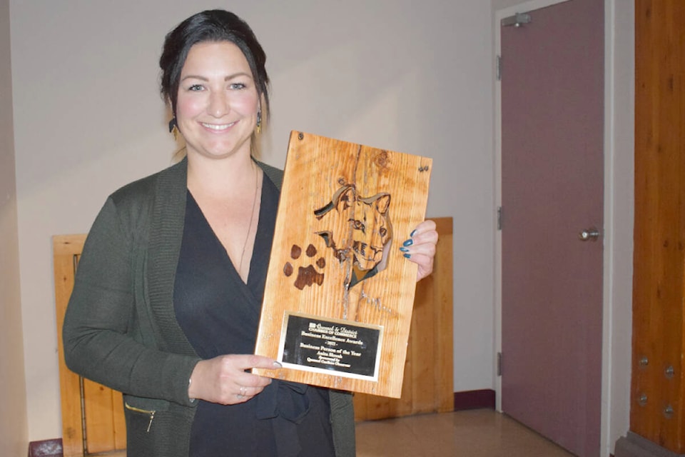 Anita Slovak was named business person of the year. (Tracey Roberts — Quesnel Observer)