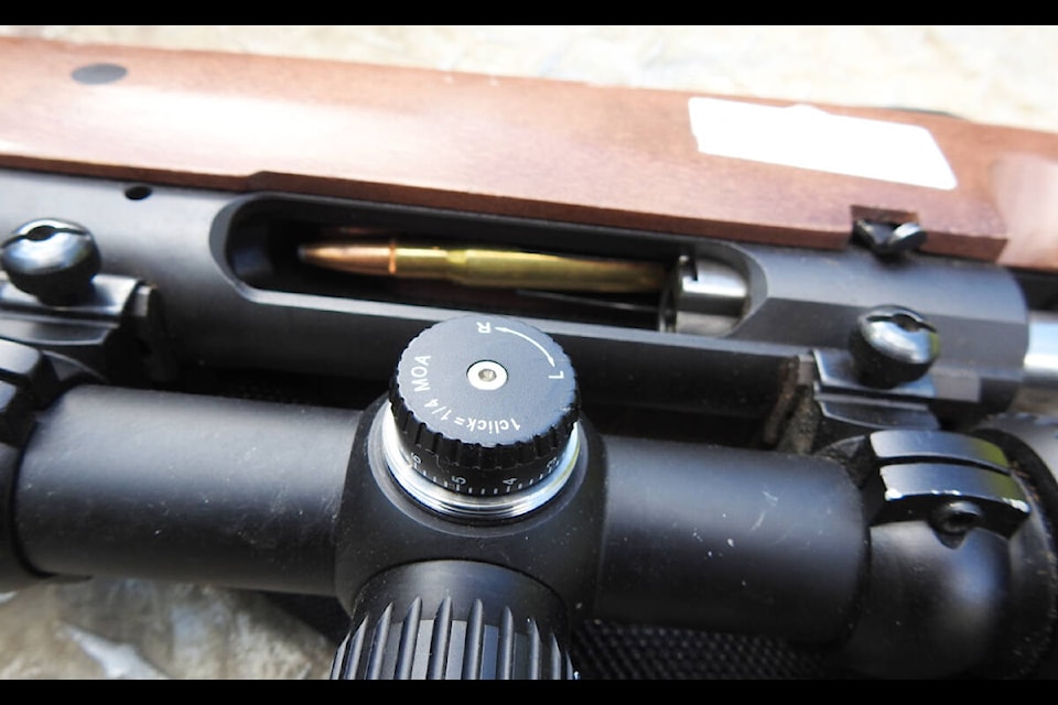 A close-up view of one of the firearms showing a bullet in the chamber. (CO Joel Kline photo)