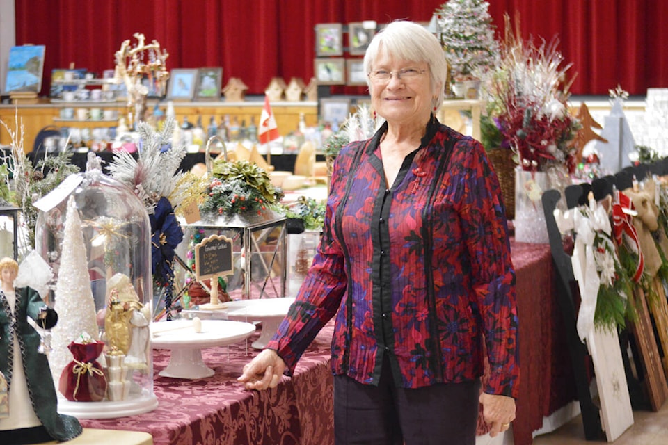 Marion Gordon is a coordinator and director with the Quesnel and District Seniors’ Centre where a pre-Christmas craft sale is being held Nov. 4-5. (Rebecca Dyok photo — Quesnel Observer)