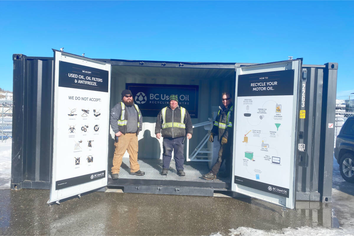 Auto fluid recycling centre opens in Quesnel Quesnel Cariboo Observer