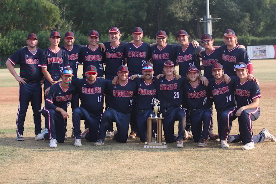 The Red Deer Riggers won their 42nd annual home tournament in a 7-4 victory over the St. Albert Tigers in the final on Sunday at Great Chief Park.