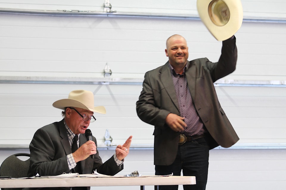 The Ponoka Stampede raised a record breaking $576,500 at the annual tarp sale on Friday night at the Stagecoach Saloon in Ponoka.