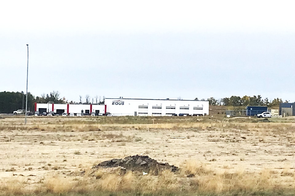 Red Deer County is taking advantage of lower interest rates to refinance the Junction 42 Partnership Rest Area development. EQUS recently opened a new operations building but about 40 acres of land remains available. (Photo by Paul Cowley/Advocate staff)