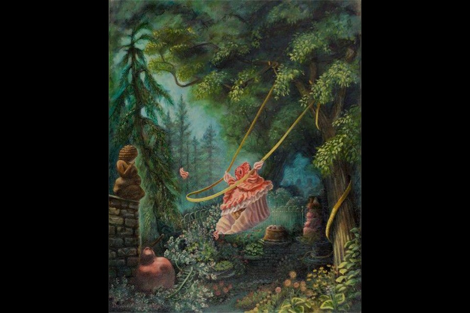 A work by Debbie-lee Miszaniec that is part of her show "Body & Mind" at Kiwanis Gallery in the Red Deer Public Library downtown branch. (Image contributed)