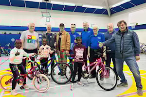 Optimist Club donates 67 refurbished bikes to elementary students