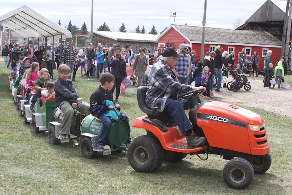 Sunnybrook Farm Museum hosted its annual children's Easter egg hunt on Saturday, April 19. (Photo by Sean McIntosh/Advocate staff)