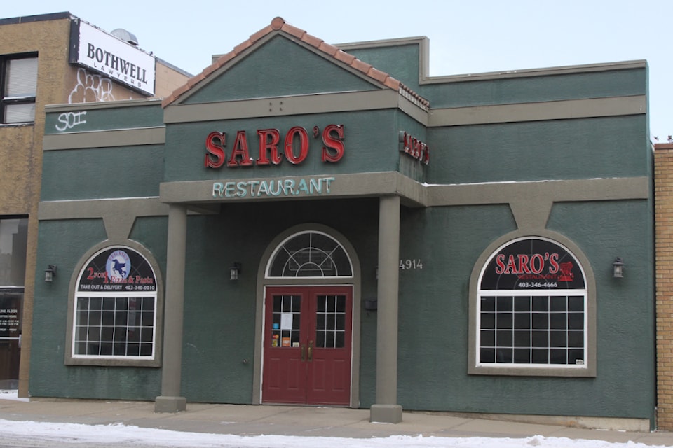 Saro's Restaurant will close its doors permanently soon. (Photo by Sean McIntosh/Advocate staff)