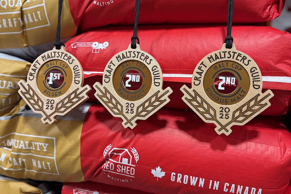 Red Shed Malting won three medals in the 2025 Malt Cup. (Contributed photo)