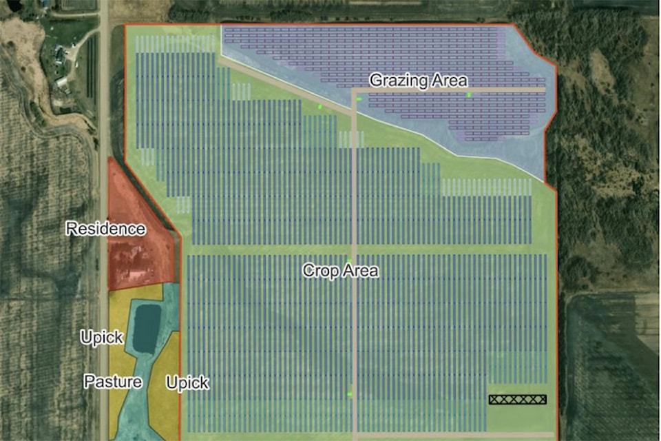 Ontario-based reconcept Canada is proposing a 22-megawatt solar facility just south of Lacombe. (Photo contributed)