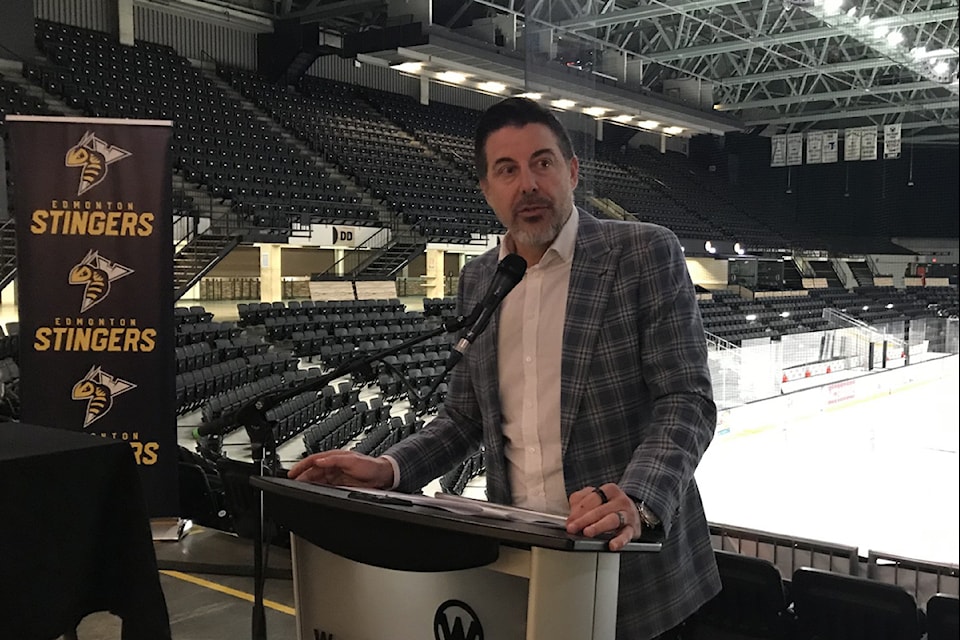 Canadian Elite Basketball League co-founder and commissioner Mike Morreale announced on Wednesday Calgary Surge and Edmonton Stingers will play in Red Deer on June 19. (Photo by Paul Cowley/Advocate staff)