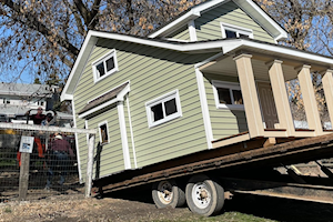 Red Deer Polytechnic students build small-scale Eaton's catalogue house for feathered farm animals