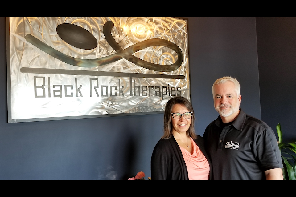 Debbie and Dwayne Manary own Black Rock Therapies which provides massage and osteopath treatment. (Photo by SUSAN ZIELINSKI/Advocate staff)