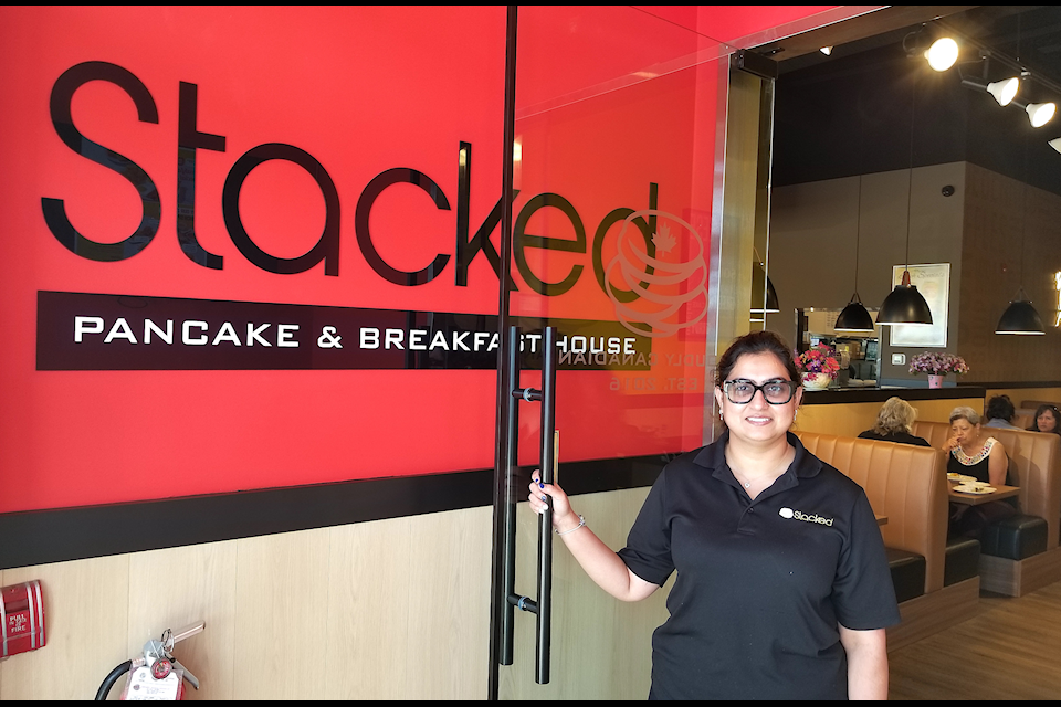 Owner Queency Nagpal opened Stacked Pancake & Breakfast House in October 2024. (Photo by SUSAN ZIELINSKI/Advocate staff)
