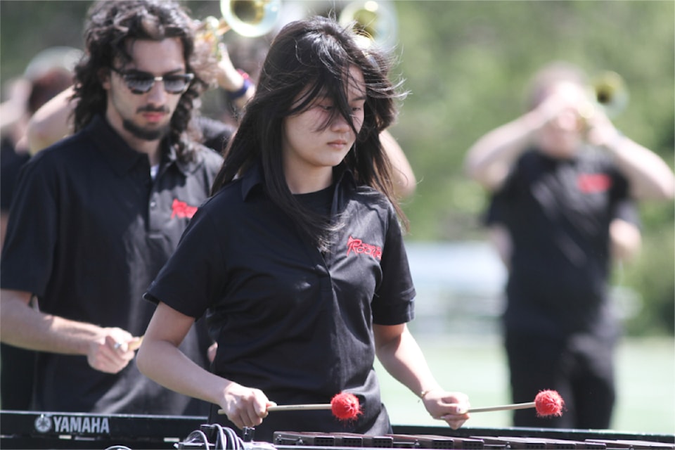 Several band performed at the Marching Showband Classic, hosted by the Red Deer Royals, at Setters Place on Sunday, June 1. (Photo by Sean McIntosh/Advocate staff)