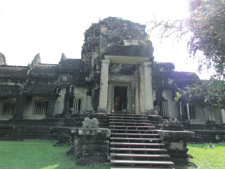 View of one of the temples of Angkor Wat