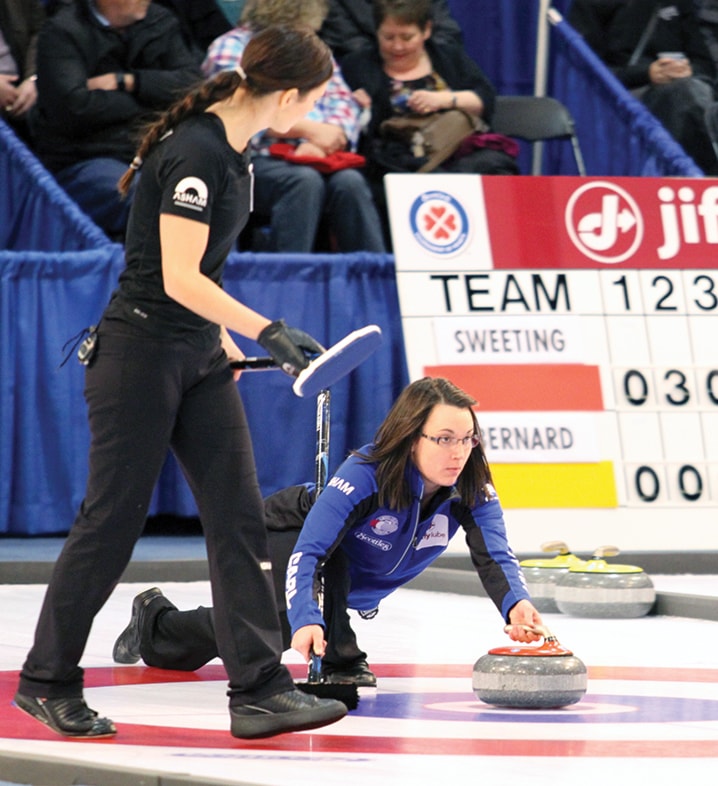 Alberta women's curling championship 2014, sweeting