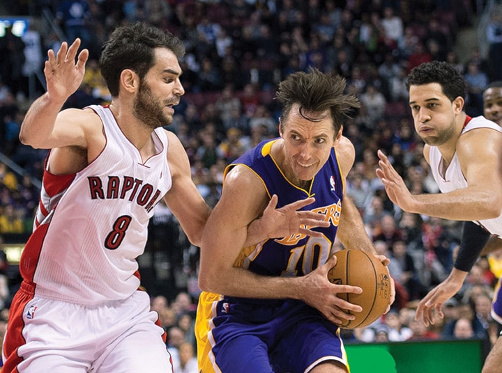 Landry Fields; Steve Nash; Jose Calderon