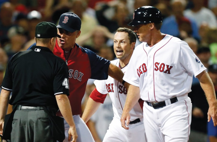 John Farrell, Daniel Nava, Brian Butterfield, Jerry Meals