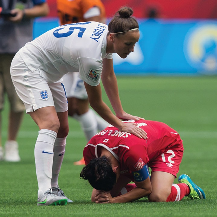 Casey Stoney, Christine Sinclair