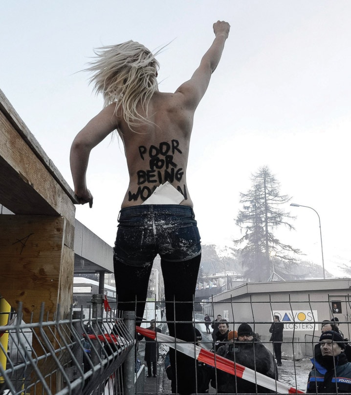 Switzerland Davos Forum Protest