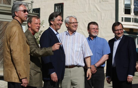 Floyd Roland, Brad Wall, Gary Doer, Gordon Campbell, Dennis Fentie, Ed Stelmach