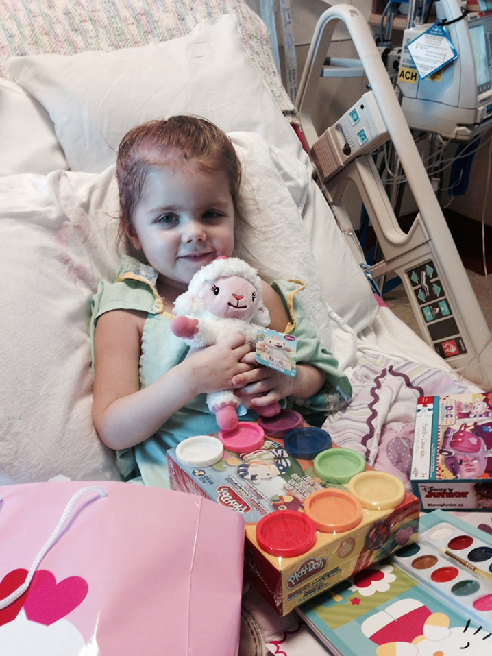 Girl on long road of treatment for brain tumour - Red Deer