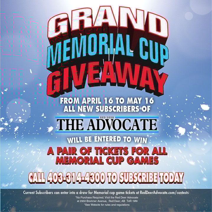 Win Memorial Cup tickets Red Deer Advocate