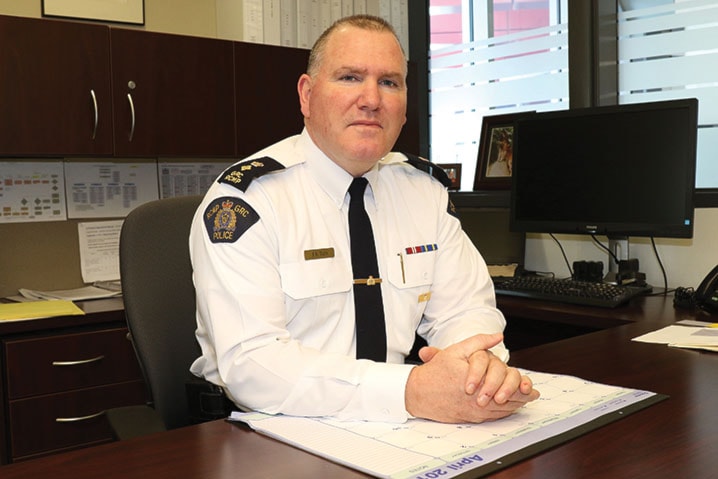 RCMP Supt. Scott Tod is the city's new policing manager.