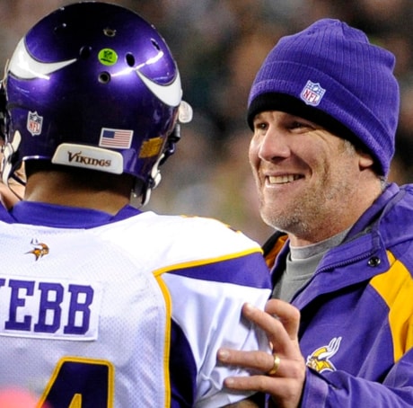 Joe Webb, Brett Favre