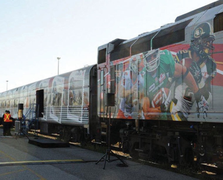 The Grey Cup 100 Train will make a stop in Red Deer next week.