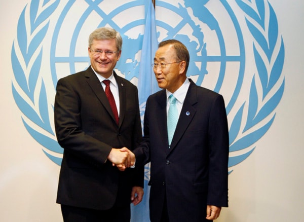 Stephen Harper , Ban Ki-moon
