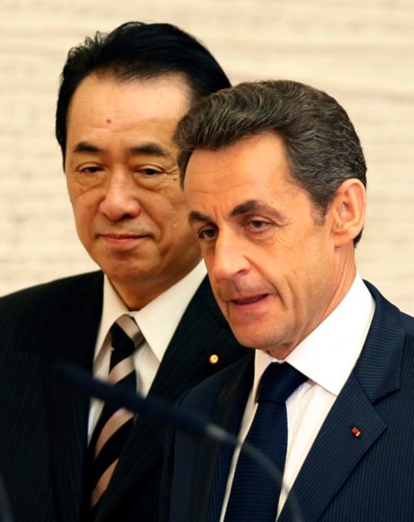 Nicolas Sarkozy, Naoto Kan