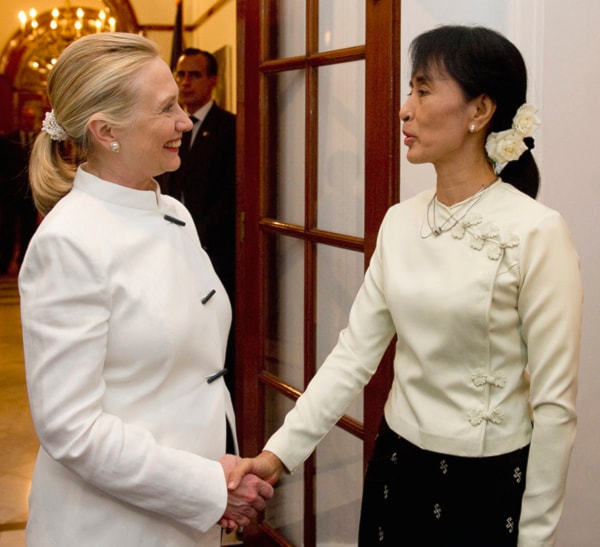 Hillary Rodham Clinton, Aung San Suu Kyi