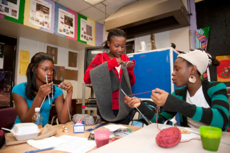 FEAX School Knitting Club 20110111