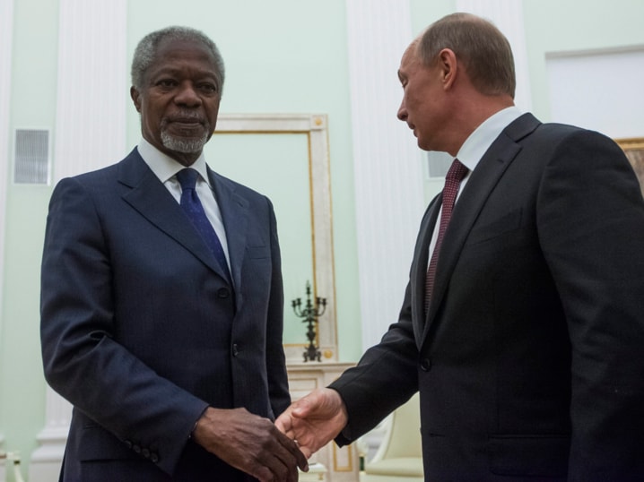 Vladimir Putin, Kofi Annan