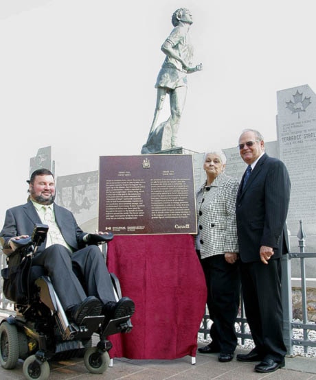 TERRY FOX PLAQUE UNVEILING