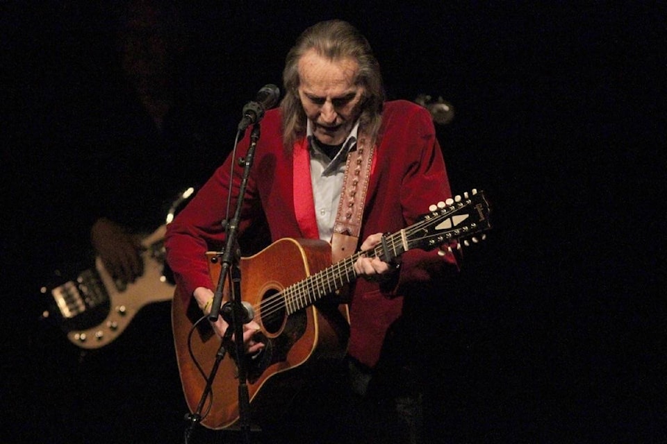 Gordon Lightfoot played the Memorial Centre in Red Deer Friday, playing some of his classic songs such as If You Could Read My Mind and Sundown. (Photo by Sean McIntosh/Advocate staff)