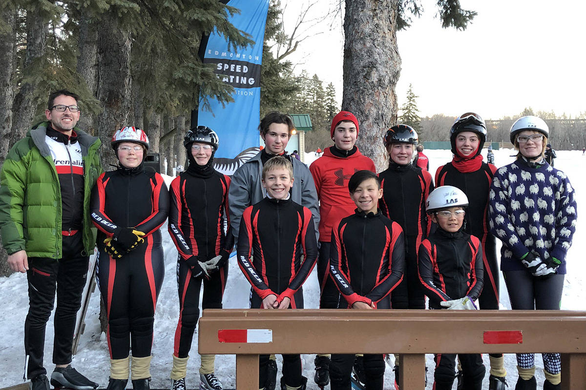 Red Deer Central Lions Speed Skate Club wins five medals at Edmonton