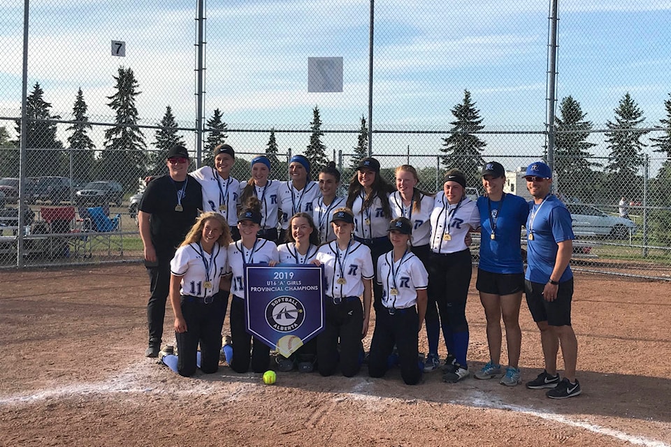 Red Deer U16A Rage win Softball Alberta provincial title Red Deer