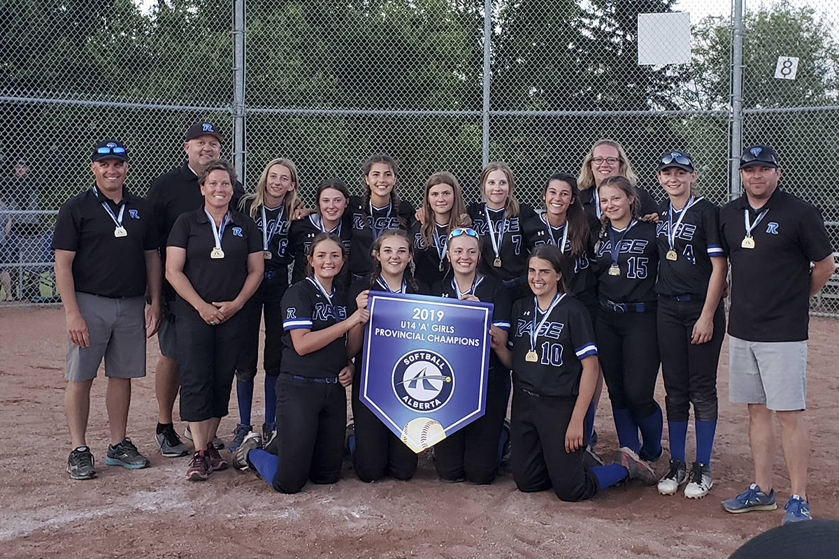 Red Deer Rage win U14A Softball Alberta Provincials Red Deer Advocate