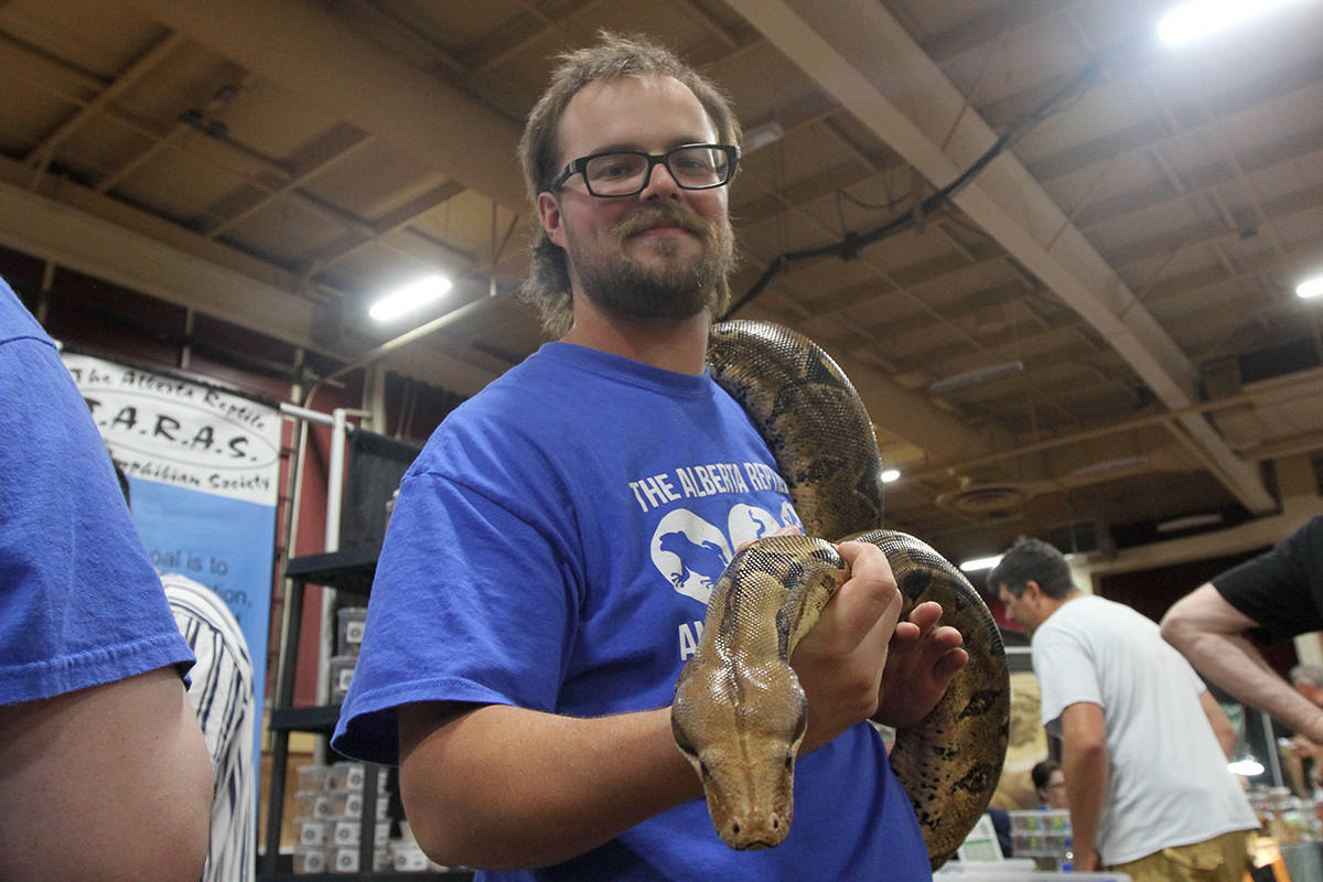 WATCH Snakes, lizards and more at the Western Canadian Reptile Expo in
