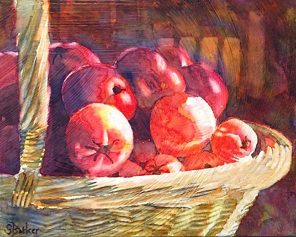 19646643_web1_A-Basket-of-Tomatoes-watercolour-2019-Susan-Barker--2-