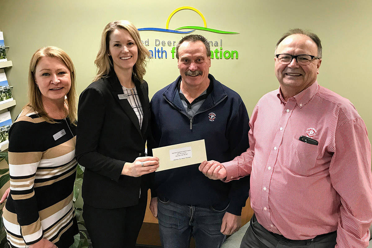Paterson Family Foundation donates 10K to Red Deer Regional Health