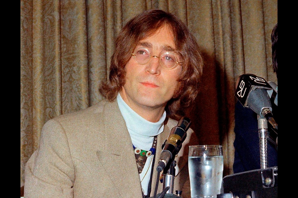 John Lennon was among artists who participated in a one-day Canadian festival that took place Sept. 13, 1969. (Photo by THE CANADIAN PRESS)